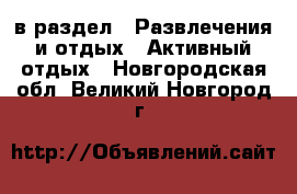  в раздел : Развлечения и отдых » Активный отдых . Новгородская обл.,Великий Новгород г.